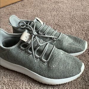 Gray adidas tubular shadows